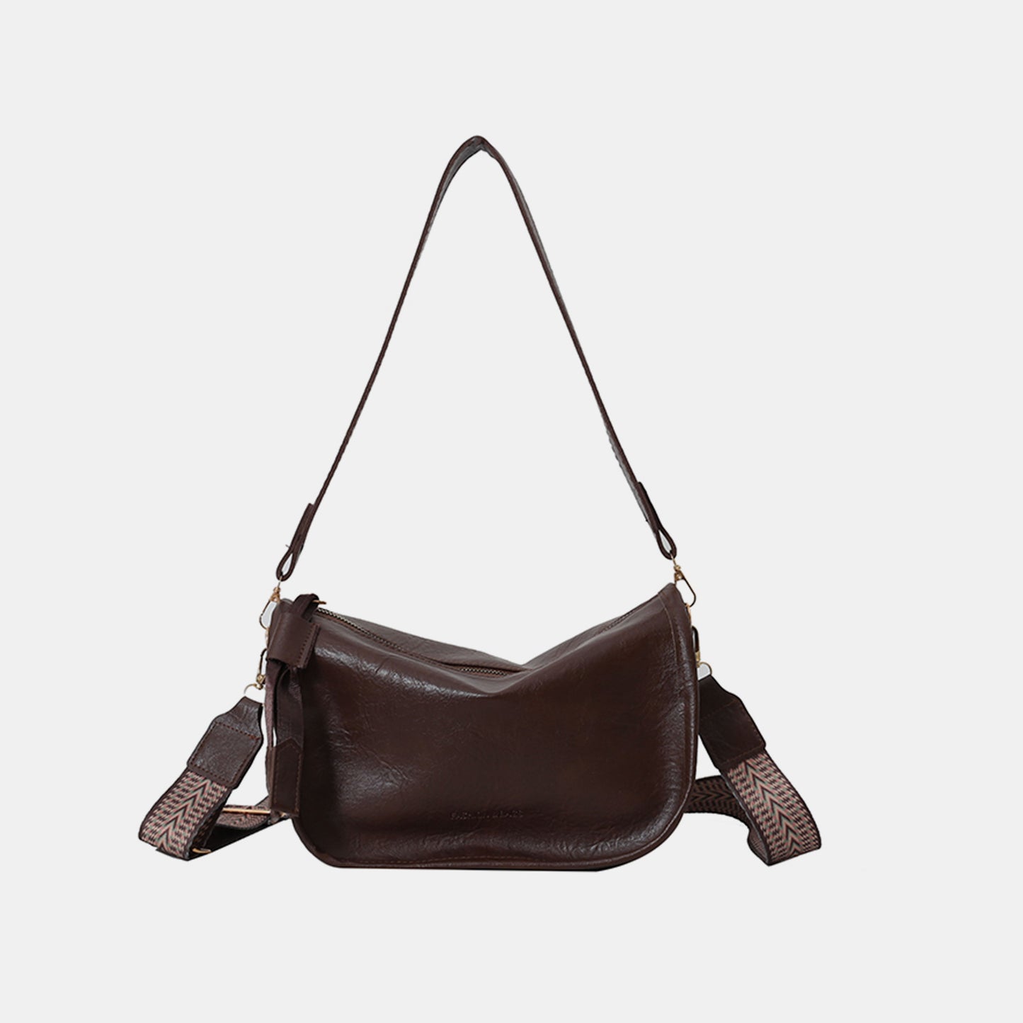 PU Leather Double Strap Shoulder Bag