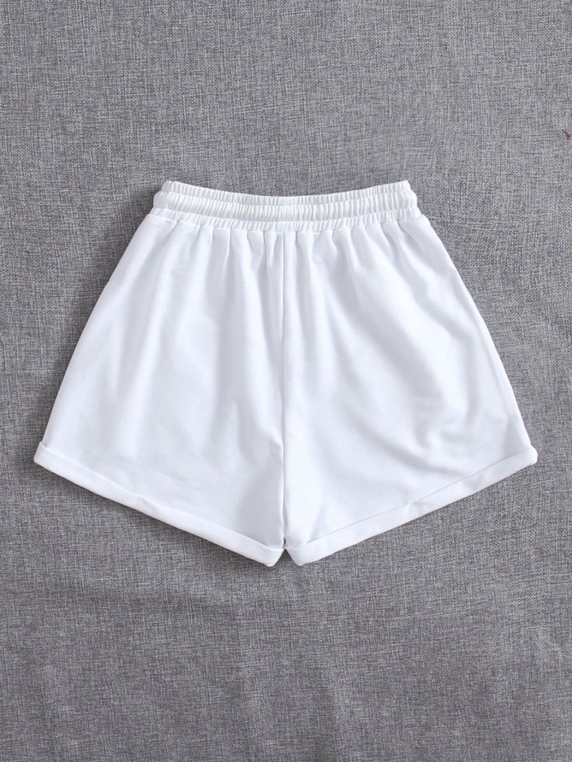 Drawstring Pocketed Elastic Waist Shorts